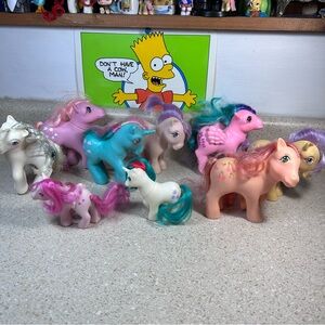 Vintage 1980s My Little Pony MLP lot of 9